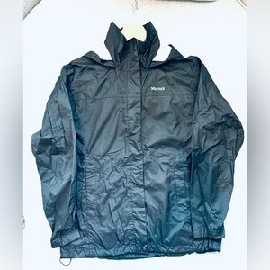 Marmot Rain / Windbreaker Jacket Shell, Black, Size XL.